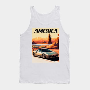 America Honda NSX Travel Art Poster Tank Top